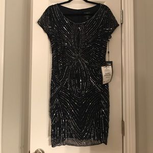 Adrianna Papell Short Sleeve Dress